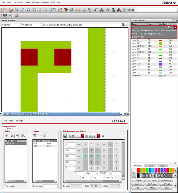 Image showing Cadence Pattern Analysis Solution workbench