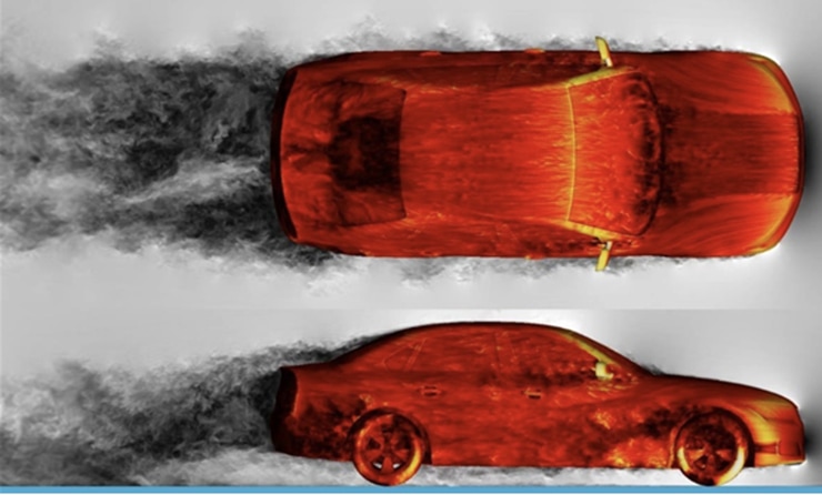 High-fidelity CFD simulation of the external aerodynamics of a car with the Fidelity LES solver