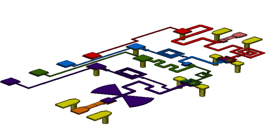 The Connectivity Highlight function highlights the shapes connected in the layout using the “Connectivity Rules” in one color to easily identify physically connected metals