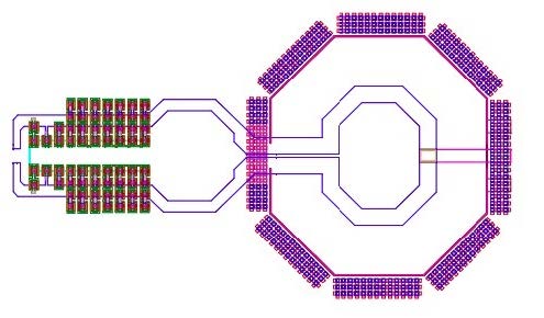 VCO fabricated in a 6-layer 90nm CMOS technology