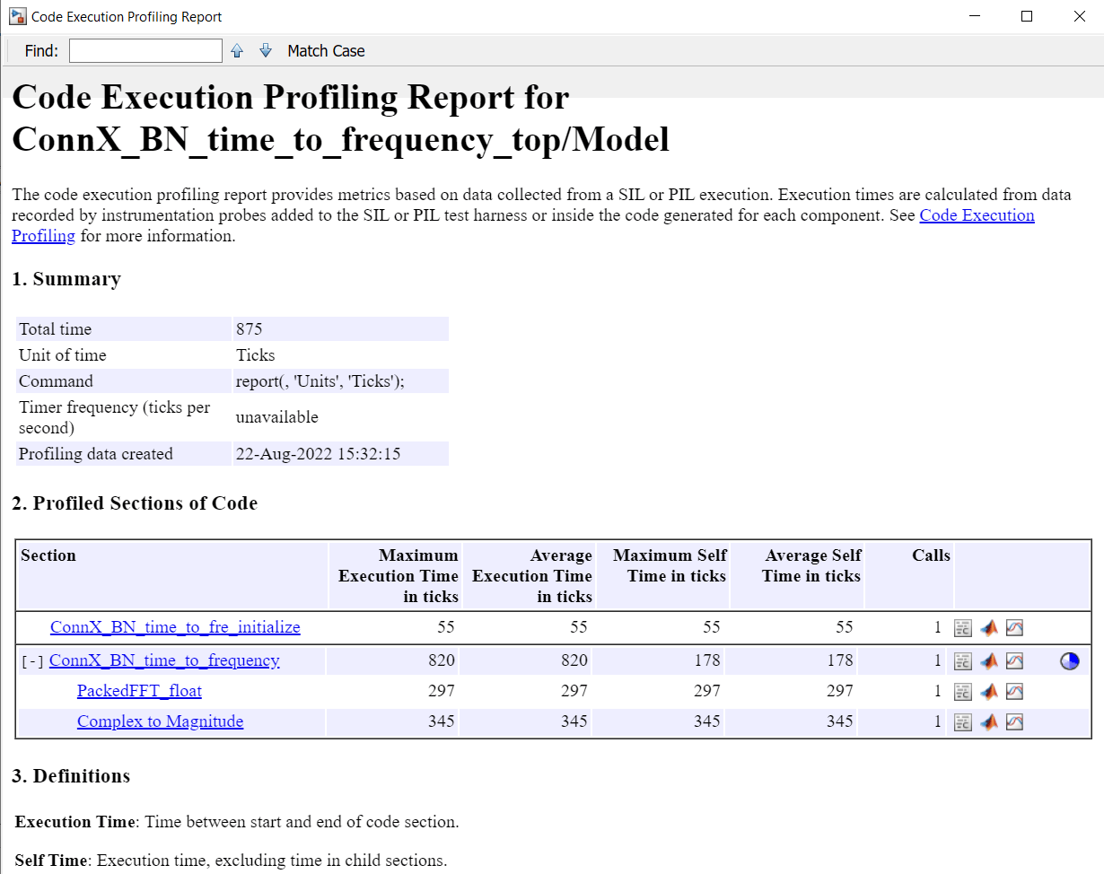 Code Execution Profiling Report